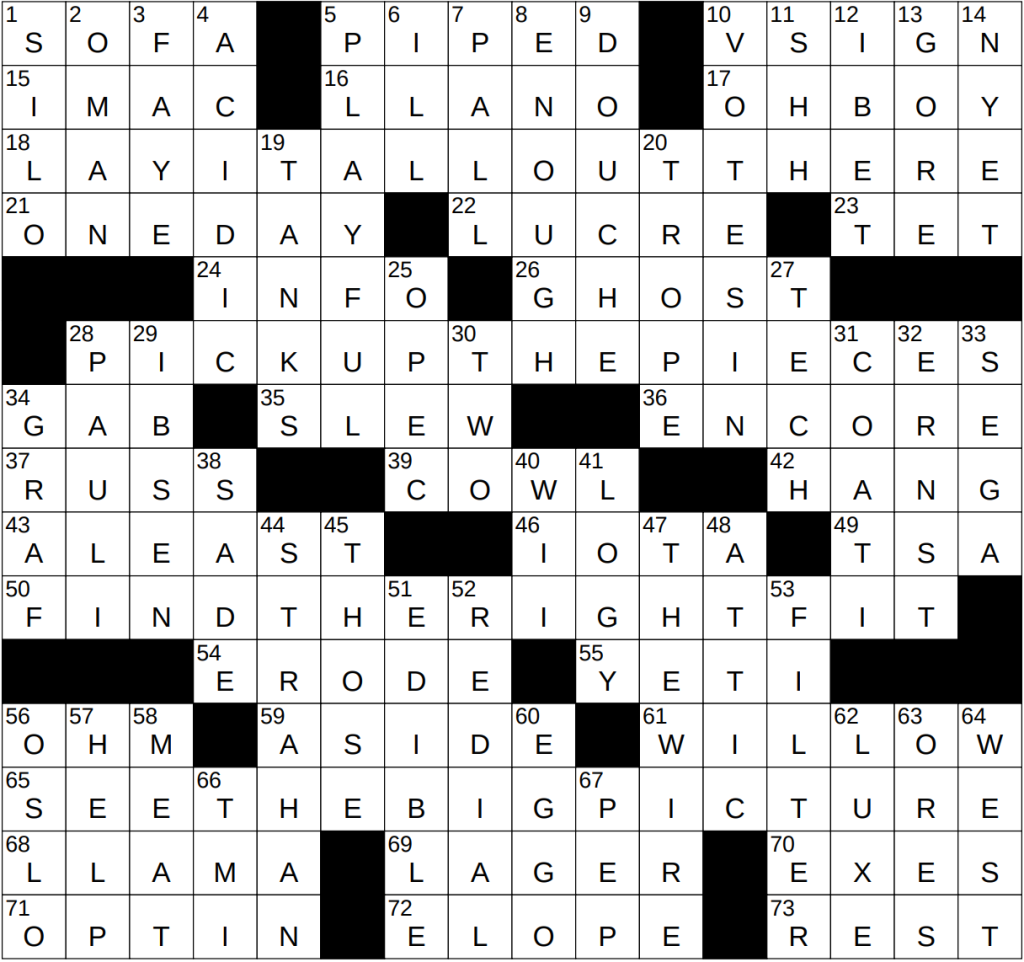 Bacon or Cloth Crossword: Solve the Puzzle Now SWAGSTAMP