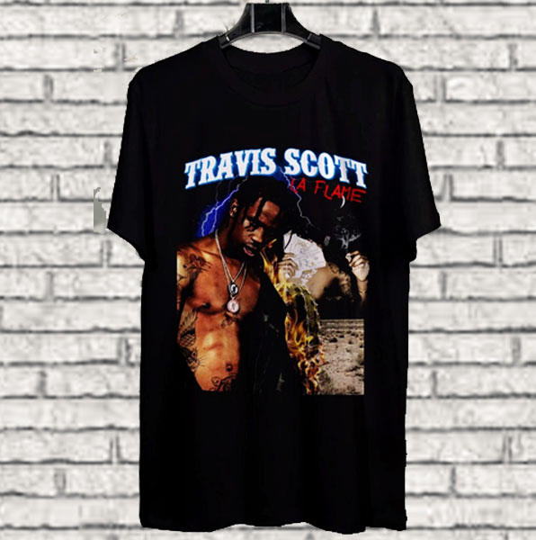 Travis Scott La Flame T shirt